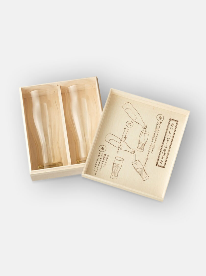 [9월 말 발송] Kohaku Beer Glass Set Box - 이미지 2