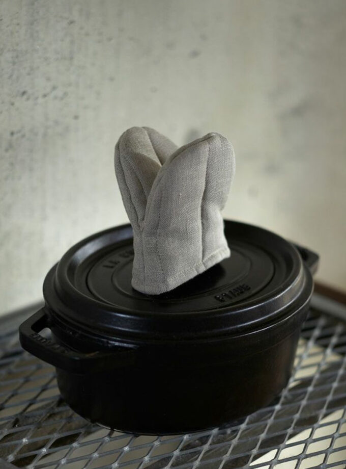 Linen Oven Mitten