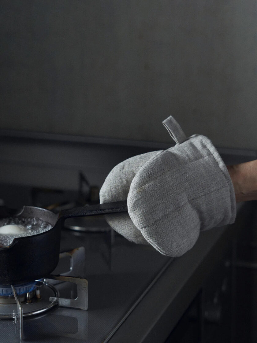 Linen Oven Mitten - 이미지 2